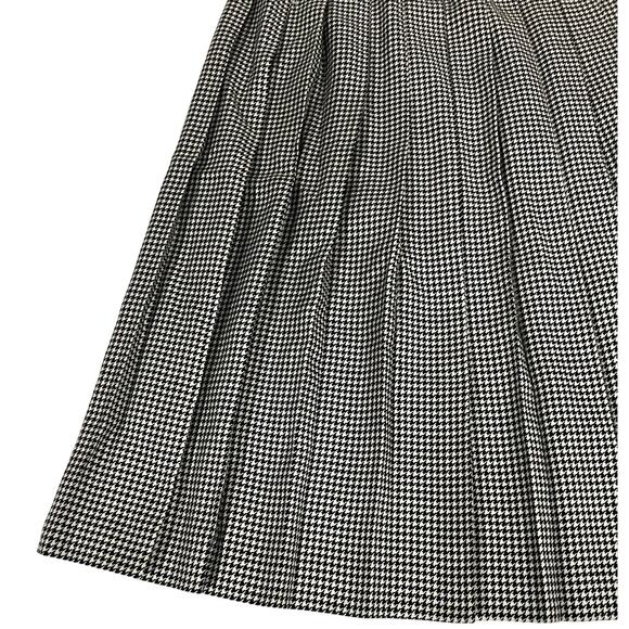 Vintage Talbots Black and White Checkered Skirt - Picture 2 of 7
